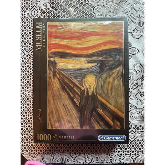 Clementoni Museum Collection The Scream 1000 Pieces Adult Jigsaw Puzzle Sealed - Picture 1 of 4